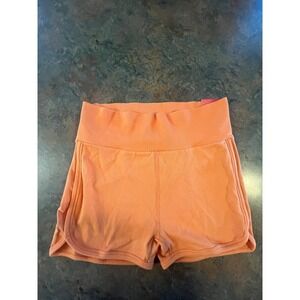 Womens Seamless‎ Shortie Light Orange Cotton Spandex Shorts XL By DSG